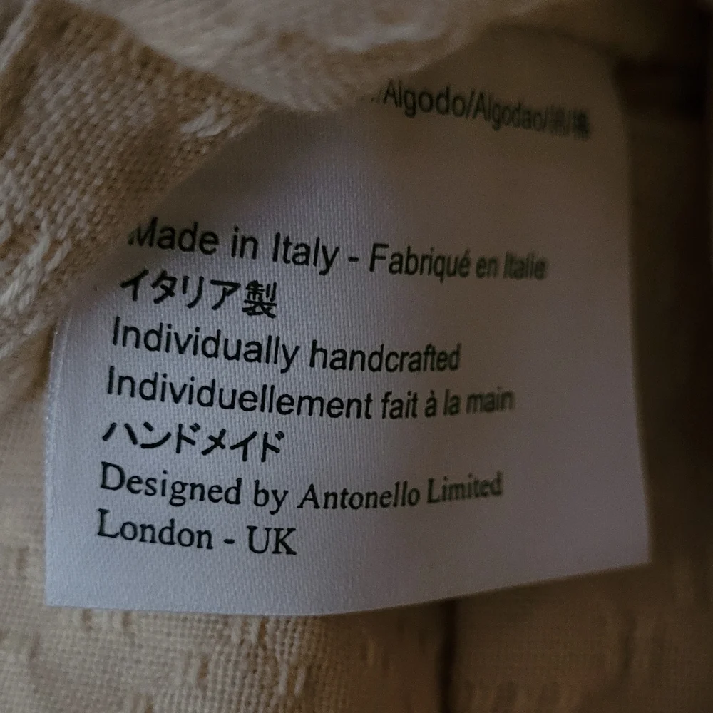 ANTONELLO TEDDE LUXURY ECO CONCIOUS HAND WOVEN TOTE - Picture 7 of 9